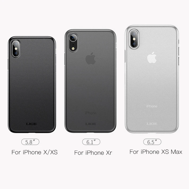 

LIGE Silicone Soft TPU Phone Case for iPhone X Xr Xs Max 5 6 6s 7 8 Plus Transparent Phone Case for iPhone X Xr Xs Max 5 6 7 8