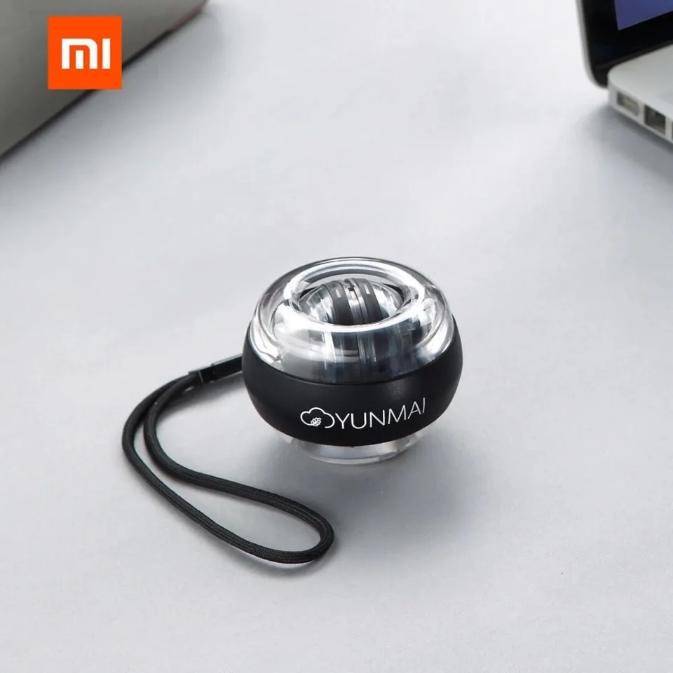 Xiaomi YunMai шар для разминки запястий светодиодный Gyroball Essential Spinner Гироскопический тренажер для предплечья гироскопа мяч