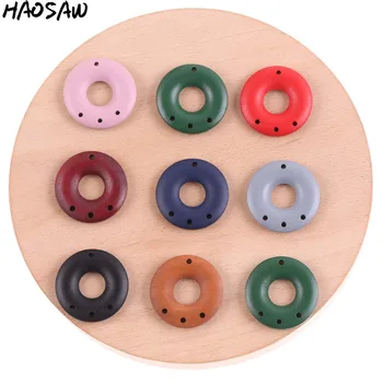 

30MM 100Pcs/Lot Round Shape Wood Hollow Out Beads For DIY Handmade Earrings Jewelry/Jewelry Findings/Accessories Parts