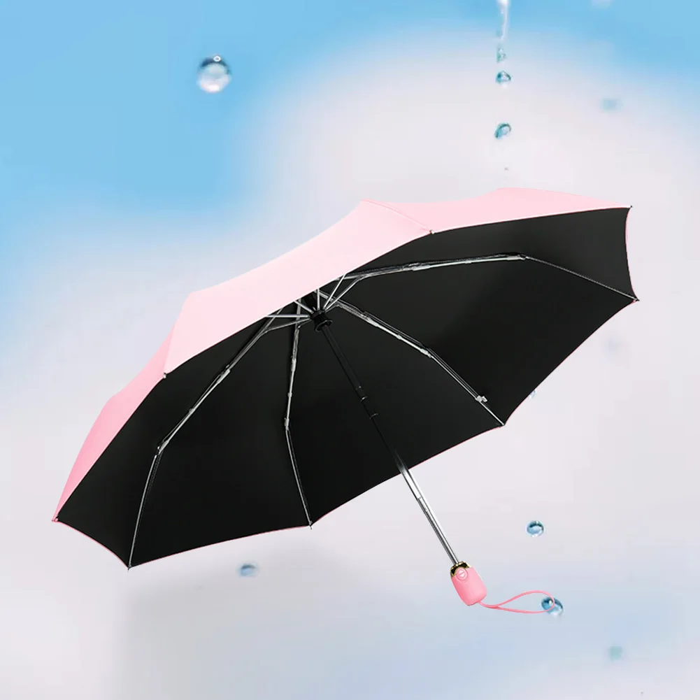 Автоматический складной компактный зонтик для путешествий, ветрозащитный, непромокаемый, защита от солнца, легкий зонтик