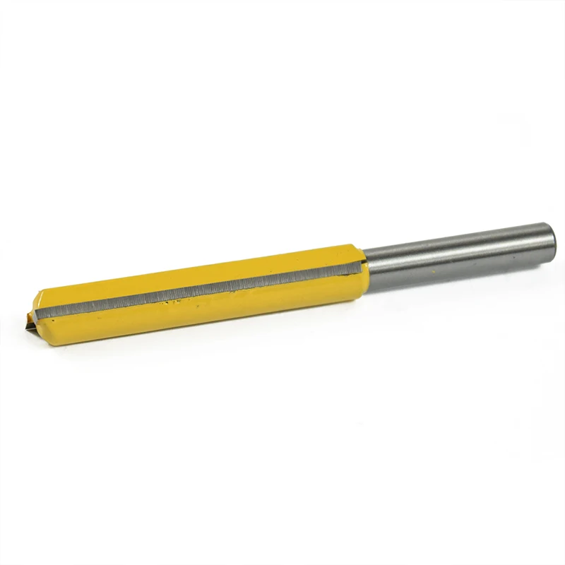 1 шт. фреза 1/4 хвостовик/ручка Удлиненный прямой нож флеш отделка узор фреза нож для дерева