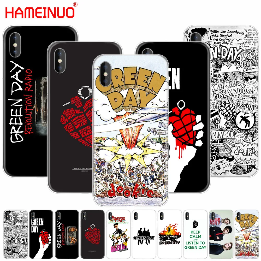 Hameinuo Custodia Per Cellulare Americana Dookie Green Day Per Iphone X 8 7 6 4 4S 5 5S Se 5C 6S Plus