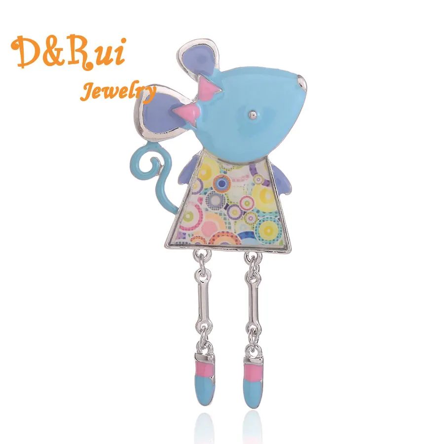 

Enamel Rat Brooch With Long Legs For Women Accessories Cute Cartoon Animals Brooch Pin Fashion Brooches Pins Female Jewelry