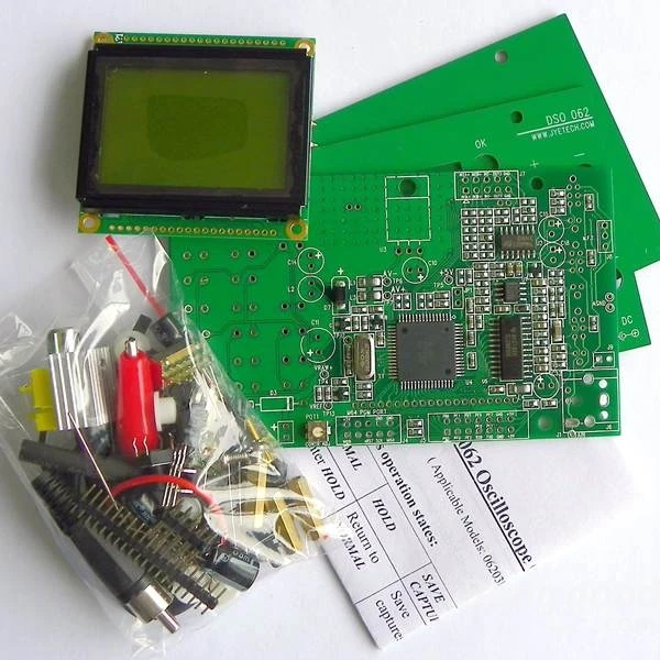 New Mini DSO062 professional 1MHz 500KHz Max Analog Bandwidth 20MSa s Oscilloscope DIY Kits