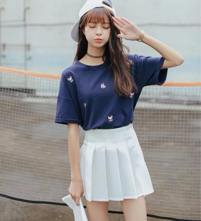 Elegant Half Pleated High Waist Mini Skirt