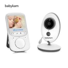 Babykam Baby Monitors vb605 wireless baby monitor 2.4inch IR Night Vision Intercom Temperature monitor Lullabyvideo baby monitor