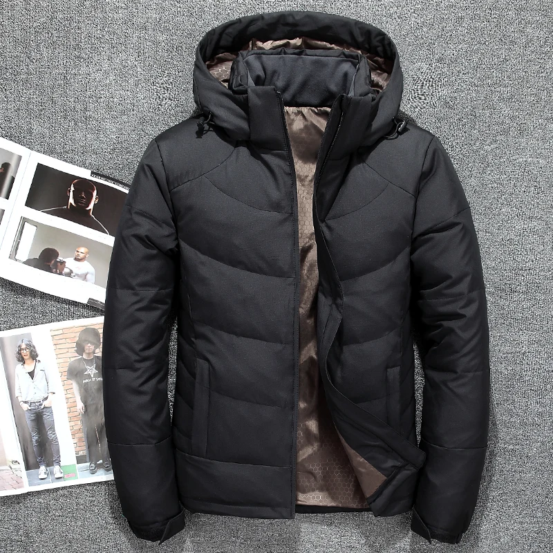 

High Quality White Duck Thick Down Jacket men coat Snow parkas male Warm Brand Clothing winter Down Jacket Outerwear