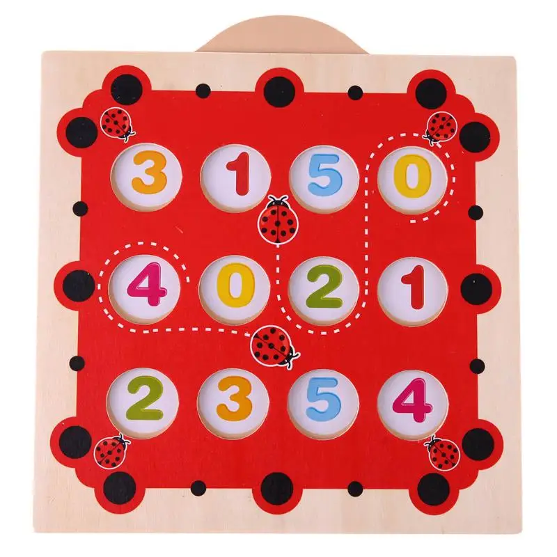 

Wooden Memory Cartoon Ladybug Design Training Game Chess Montessori Early Education Development Toys for Children Gift