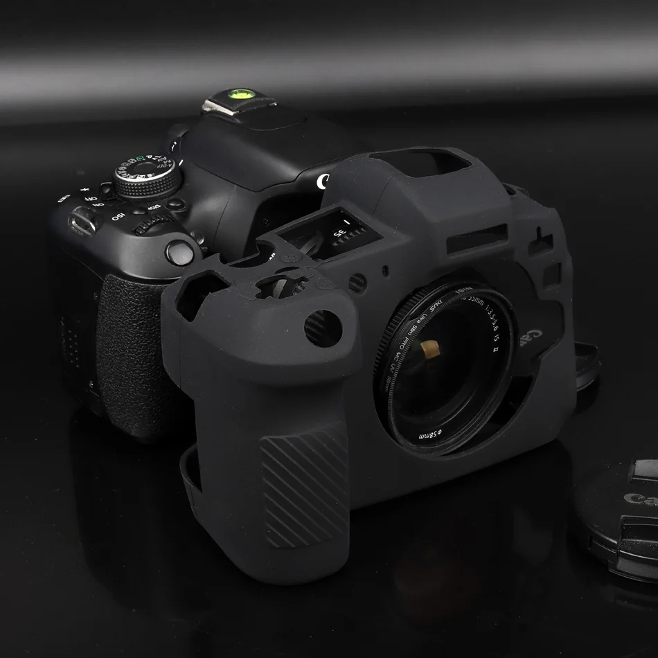 Мягкий чехол из силикона и резины Камера защитный корпус чехол для цифровой однообъективной зеркальной камеры Canon EOS R M3 M10 M100 5DSR 5D3 6D 5D4 800D 80D 1300D 650D 700D 6D2