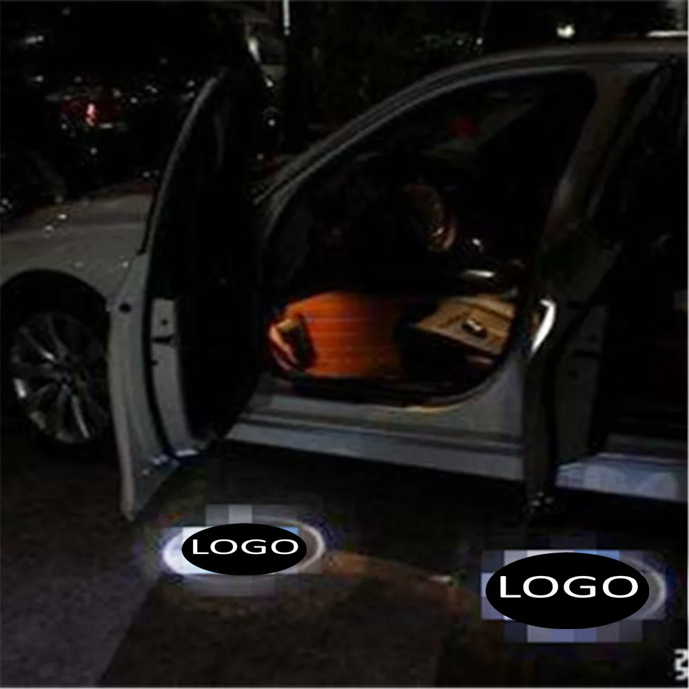 JingXiangFeng 2 pcs For Land rover For buick Car Logo LED Interior Lights Welcome Door Ghost