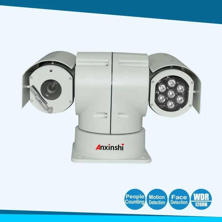 Super WDR Vehicle pan/tilt 44X zoom starlight IP Camera 1080P 60Fps IMX 290 shockproof IP Camera IP67 RS485 H.265 CCTV IP camera