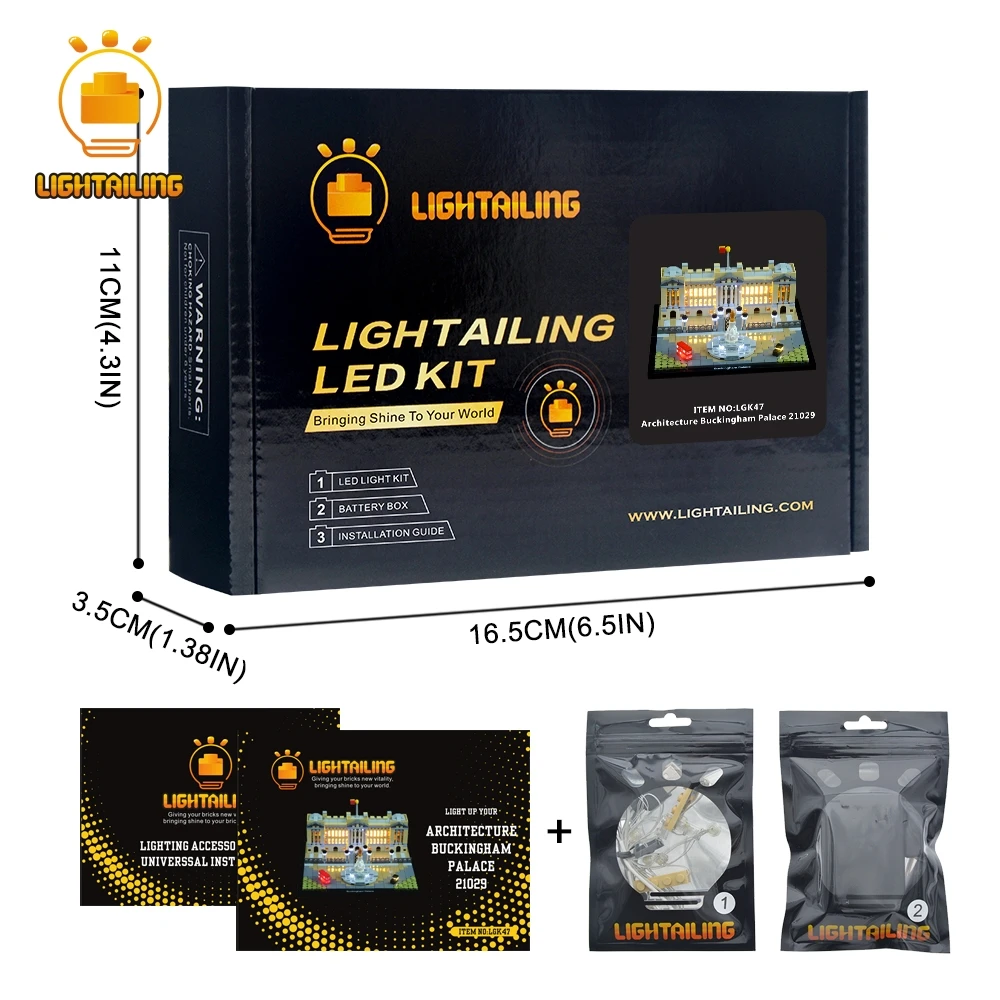 

LIGHTAILING LED Light Kit For Architecture Buckingham Palace Light Set Compatible With 21029 (NOT Include The Model)