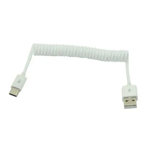 

Zihan Stretch USB-C 3.1 Type C Male to Standard USB 2.0 A Male Data Cable White 100cm