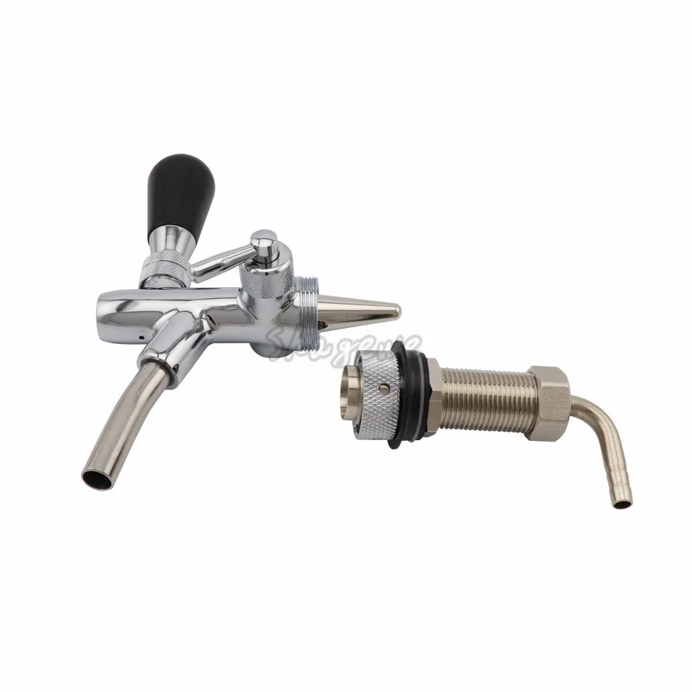 Home brew Draft Beer tap faucet G58 Thread Adjustable Faucet with 75mm Long Shank Keg Tap Spout Beer Dispenser Tap (12)