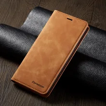 Для samsung Galaxy S10 S9 S8 Plus Note 9 матовый сенсорный переключатель роскошный кожаный захлестывающийся чехол-книжка для samsung S10E бумажник на магните чехол
