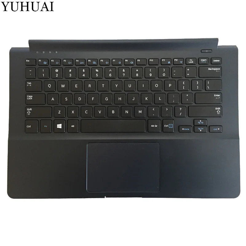 

New topcase keyboard for SAMSUNG 905S3G 915S3G NP915S3G NP905S3G English laptop keyboard upper case palmrest US