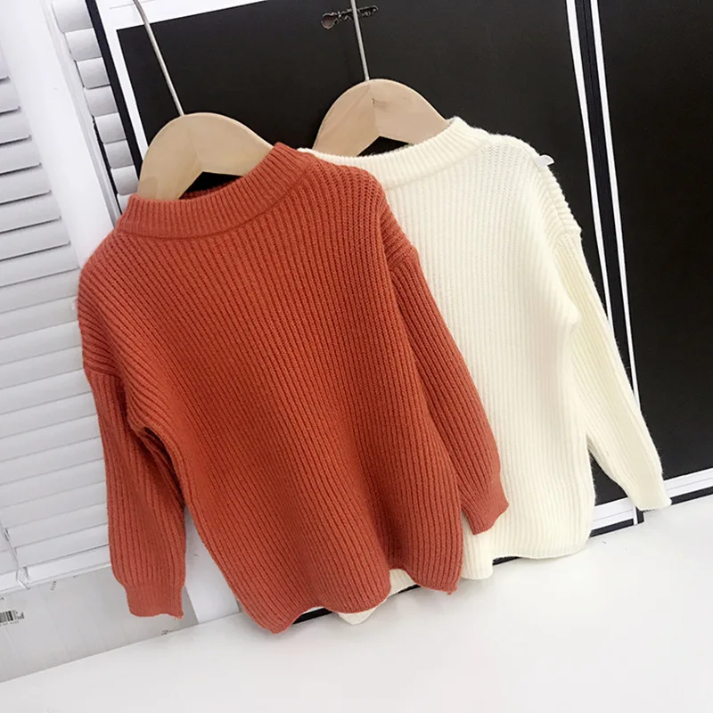 

2019 Baby Knitted Long Sleeve Tops Spring and Autumn Sweaters