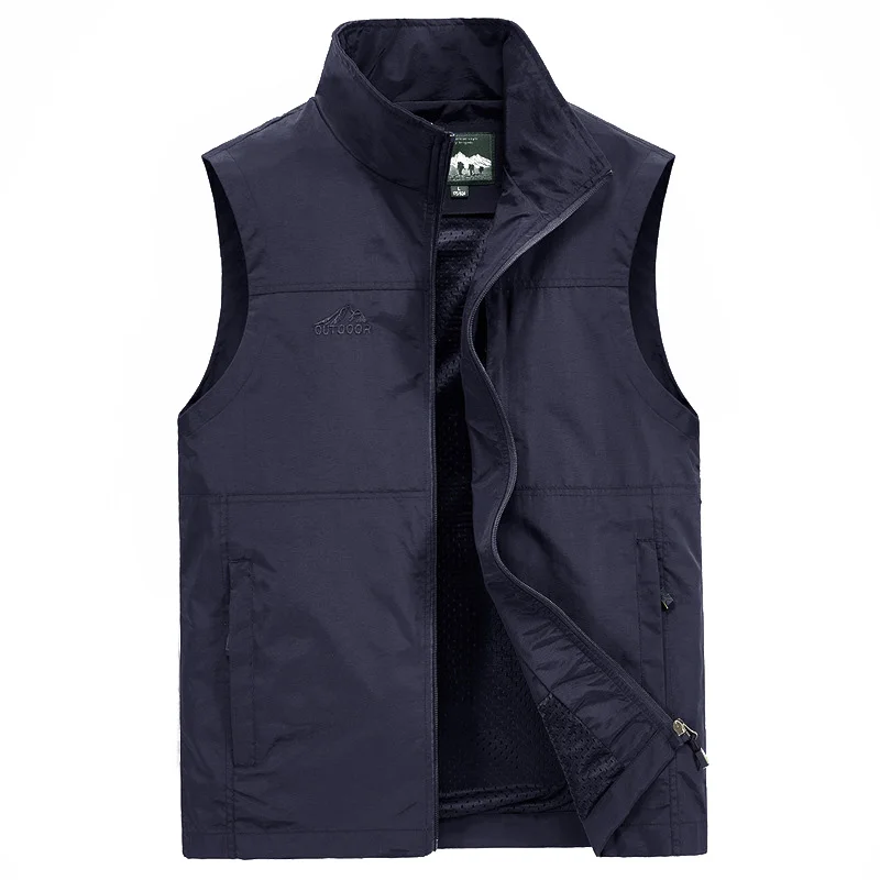 Kopen Mannen Vesten Zomer Mouwloos Vest Lente Herfst Casual Reist Vest Buiten Dunne Vest Mannelijke Kleding Plus Size 6XL 7XL