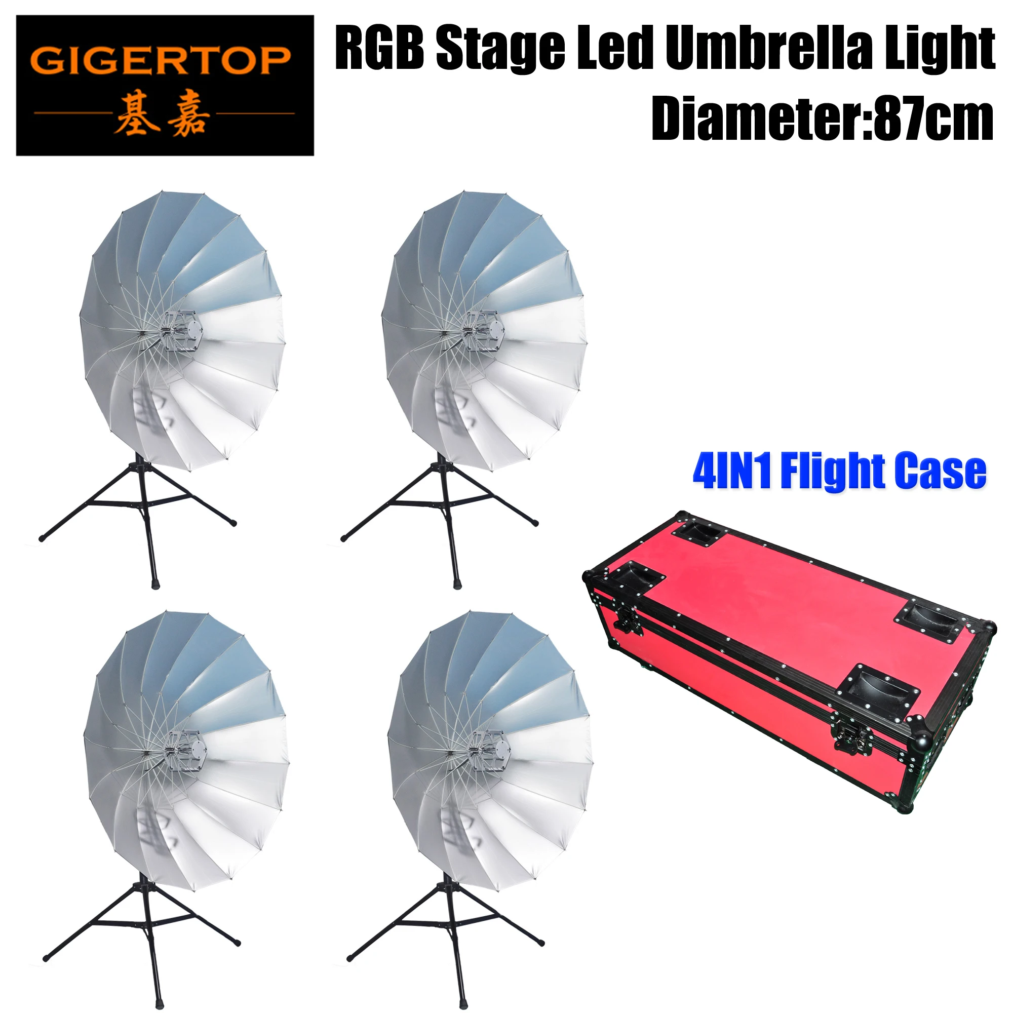 Gigertop TP UM20 87cm Diameter Led umbrella Stage Light Flicker Free Protection Stage Background