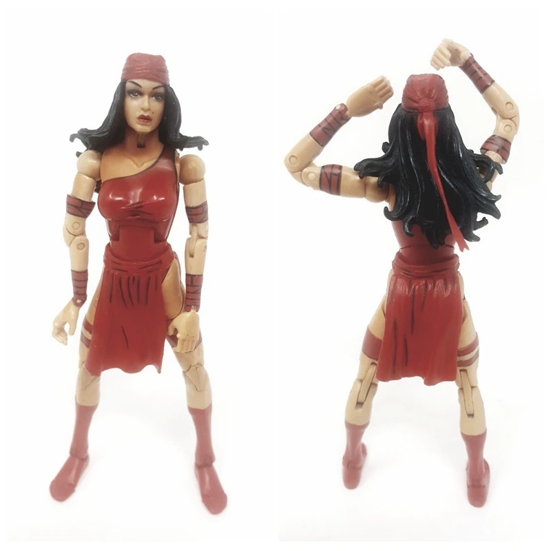

Marvel Legends Toy Biz Elektra Action Figure Toy Doll Brinquedos Figurals Collection Model Gift