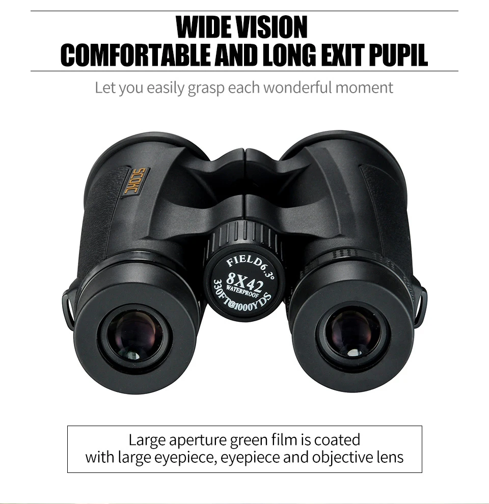 Compactos para Observação de Aves à Prova Telescópio para Viajar Scokc Binóculos Dwaterproof Água Bak4 Nitrogênio Preenchido Caça Birding 8x42 13 aves à prova dwaterproof água bak4 nitrogênio