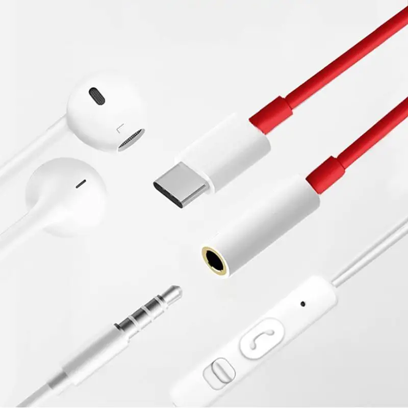 

Usb Type C To 3.5mm Earphone Jack Adapter Aux Audio Converter For one plus 6t 1+ 6t usb-c music converter cable