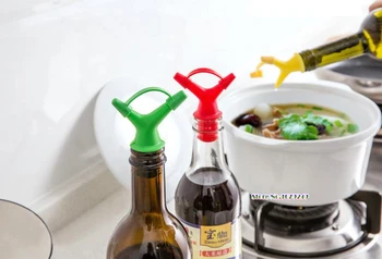 

Oil Bottle Mouth Caps,Double Deflector Liquid Nozzle Soy Oil Bottle Mouth StopperWine Stopper Sauce Pour Spout