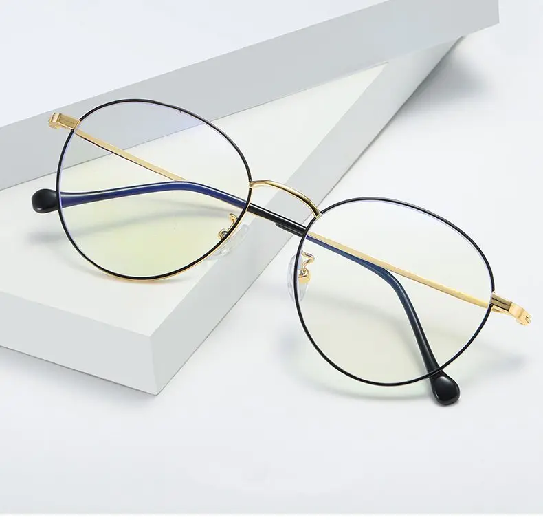 Women Anti-blue glasses 2pcs a lot Black Gold Silver Rose RFG1911N