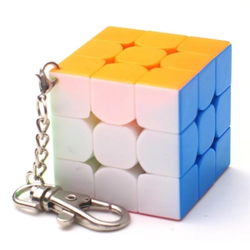 Moyu 40 мм 3x3x3 мини-Ключ Пряжка 3 шага магический куб mini3 шаг флуоресцентный
