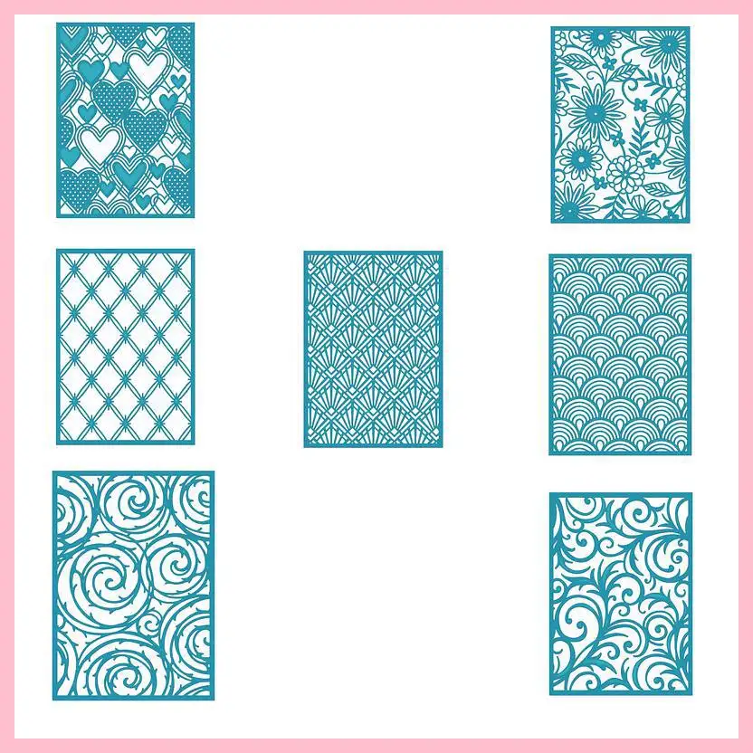 

Mixed Rectangle Frame Metal Cutting Dies DIY Card Album Embossing Crafts Scrapbooking Stencil Template New Dies For 2019