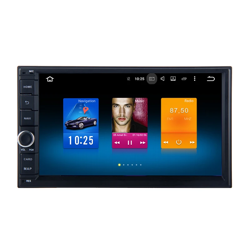 Flash Deal two din Android 8.0 px5 7" universal car GPS radio Stereo player headunit octa core 4+32G wifi 4g for nissan 1