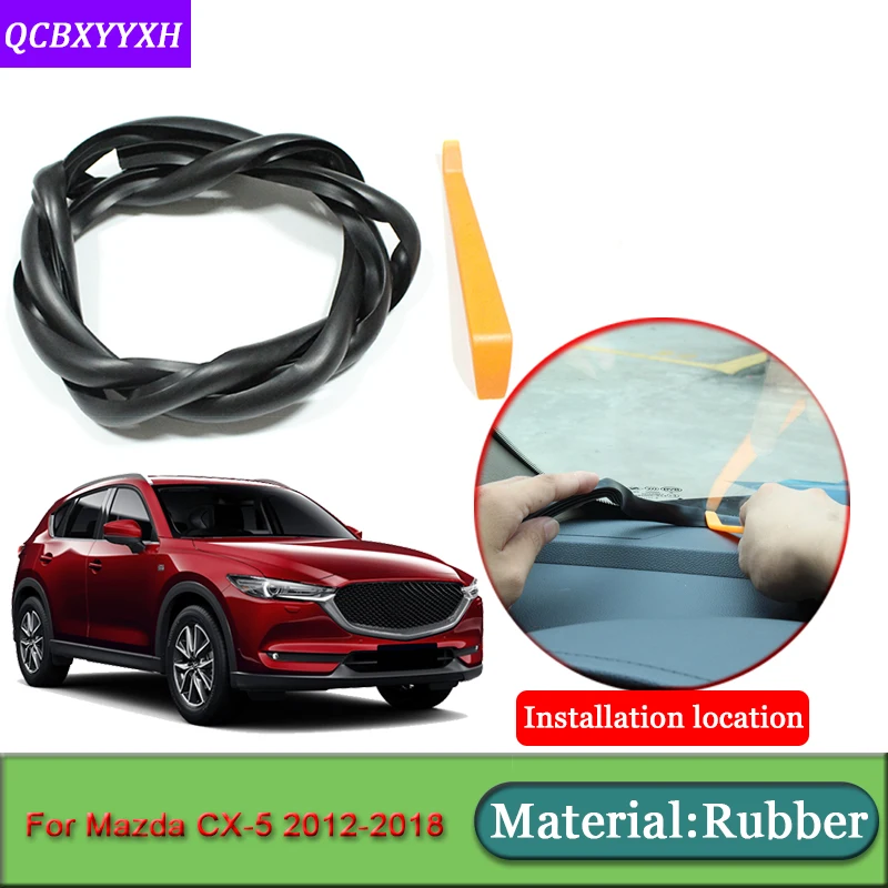 Автомобиль-Стайлинг для Mazda CX-5 2012- Anti-Шум Звукоизолированные пыле приборной панели автомобиля Лобовое стекло щеточное авто аксессуары