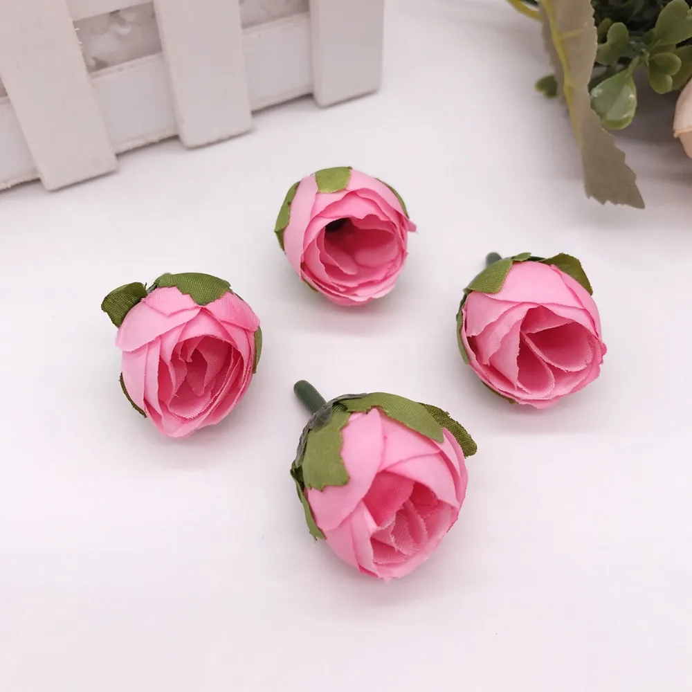 10pcs-batch-2cm-wedding-party-home-decoration-wreath-DIY-scrapbooking-crafts-small-artificial-tea-rose-bud(7)