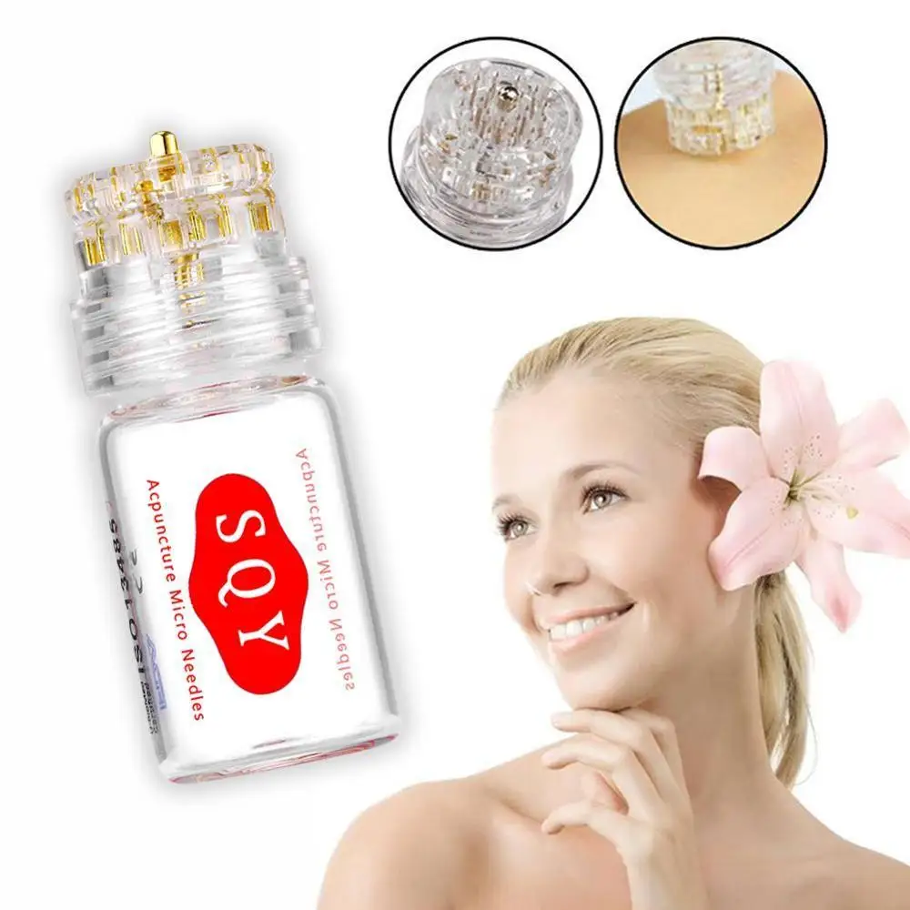 

0.25mm Skin Roller System Derma Stamp Hydra Needle 20 Gold Micro Needles Automatic Tips Derma Roller With Gel Tube