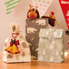 3 шт./лот) Рождество Бумага упаковка мешок подарок evenlope