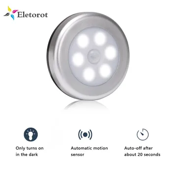 

PIR Motion Sensor LED Night Light Magnetic Emergency Light Detector AAA Battery Powered Auto On/Off LED Wardrobe Cabinet Lamp