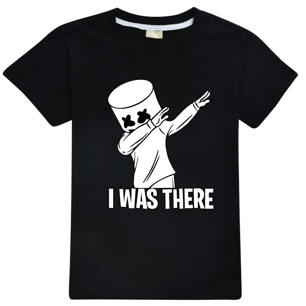 

Modis dj marshmello Kids t shirts hoodie clothes Child Black New summer top Short Sleeve T-shirt for Girls Boys 100%cotton