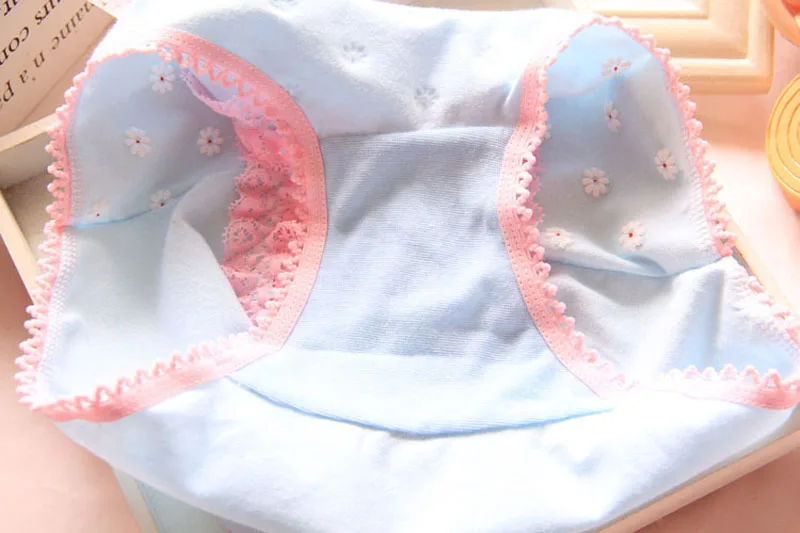 Women Panties Sexy Cotton Underwear Girls Cute Printed Intimates VS Love Pink Briefs Lady Breathable Underpants Lace Decoreation (18) - 