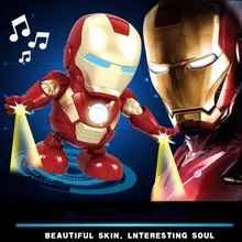 Dance Iron Man Action Figure Toy LED Flashlight with Sound Avengers Iron Man Electronic with light and sound Toys For Children Dance Iron Man Action Figure Toy LED Flashlight with Sound Avengers Iron Man Electronic with light and sound Toys For Children