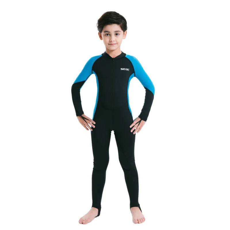 

Surfing Rash Outdoor Kids Lycra Diving Wetsuits Children One Pieces Colors Patckwork Long Sleeve Swimwear Diving Suits