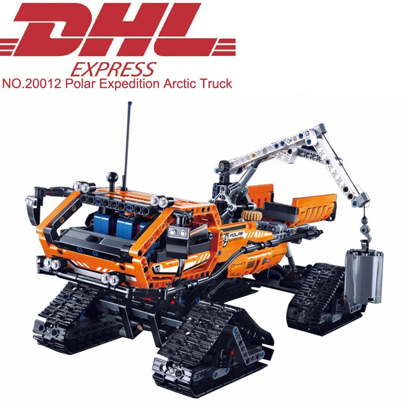 

Lepin 20012 913Pcs Technic Polar Expedition Arctic Truck Model Building Kits Blocks Bricks Toys For Children Compatible 42038