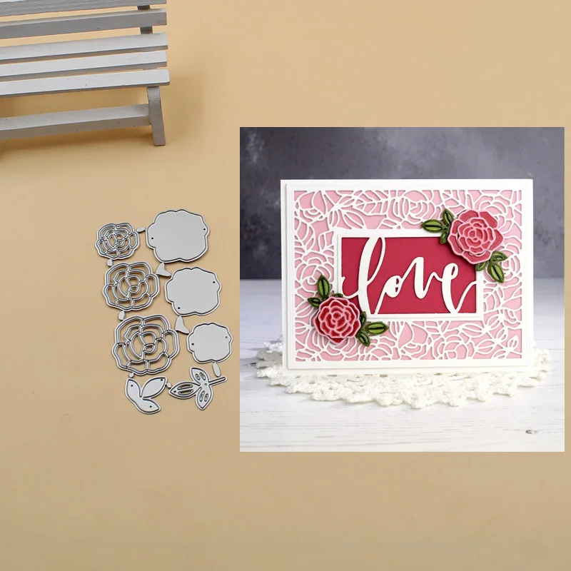 

8pcs flower Metal Cutting Dies Stencils for DIY Scrapbook Photo Album Paper Card Decorative Craft Embossing Die New 2019