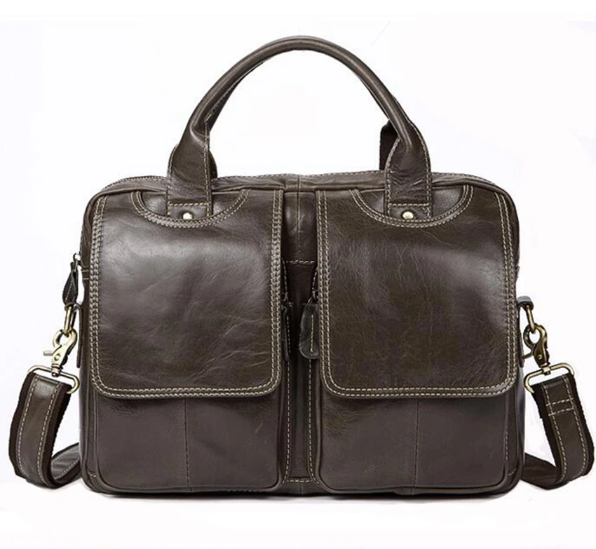 Портфель с выгравированным именем, мужская сумка из натуральной кожи, мужские сумки 14 дюймов, деловые сумки для ноутбука, Мужские портфели, сумки из коровьей кожи