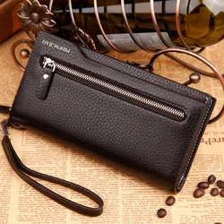 

New arrival Brand men's wallet quality guarantee Korean top purse fashion Clutches wallet phone bag  Free Shipping