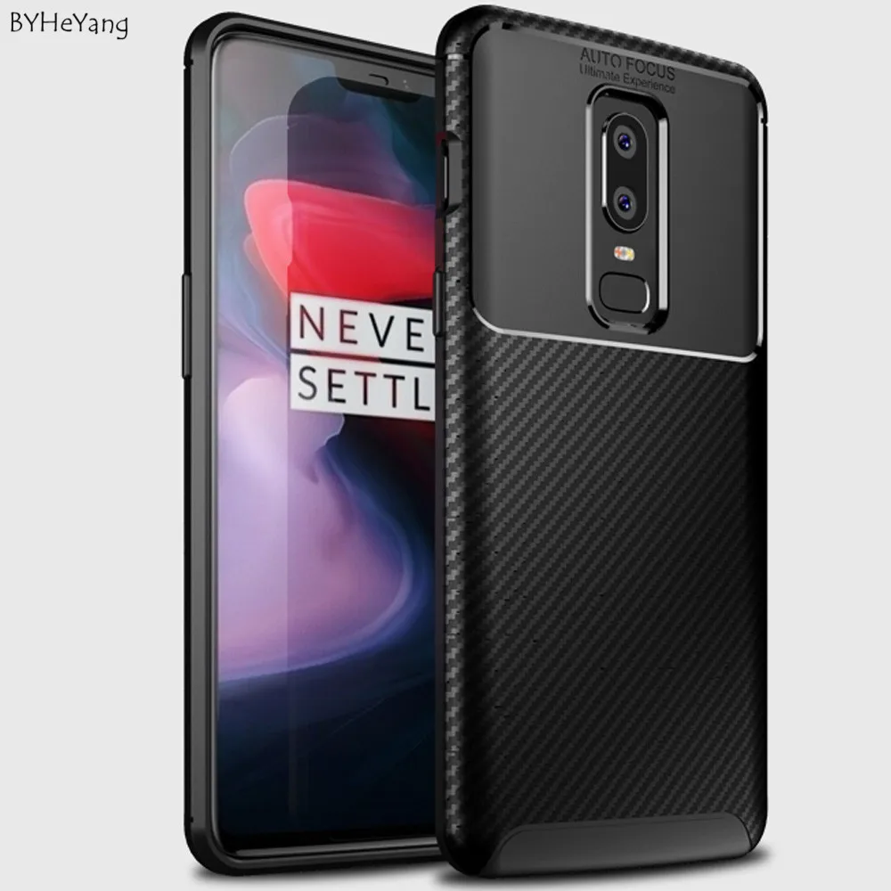 BYHeYang Bumper Case For Oneplus 6 Protection Silicone Ultra Thin Frosted Matte Soft TPU Back Cover One plus6 one plus |