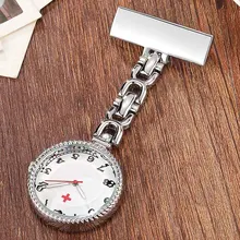 Часы для медсестер из розового золота Женские Серебристые Золотой штыревой контакт клип-на карманные часы висячая брошь дамские подарки стальной доктор Fob часы