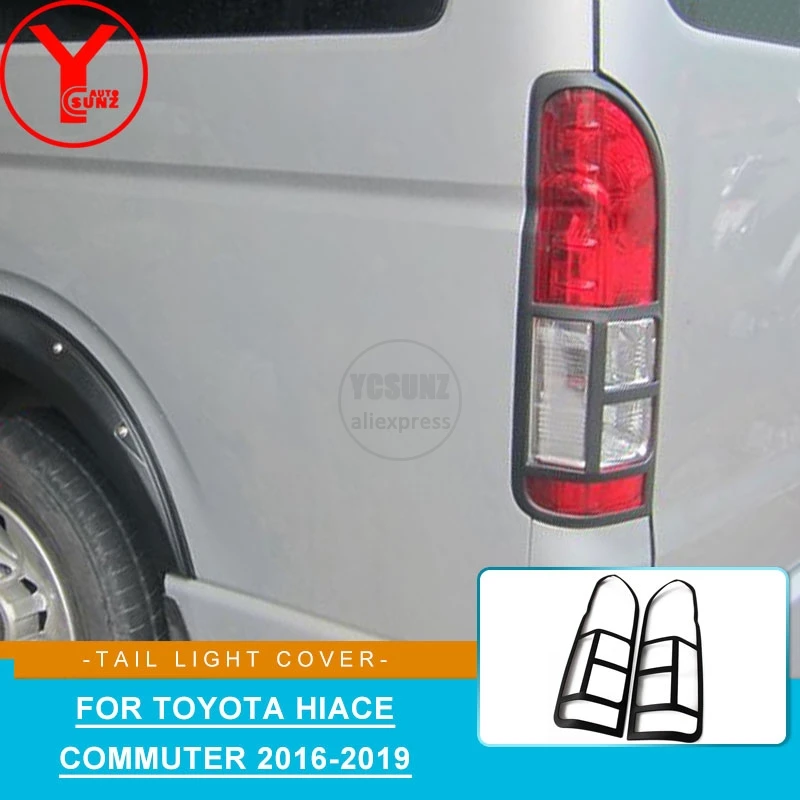 YCSUNZ для Toyota Hiace- abs Матовый Черный Задний светильник, крышка лампы, автомобильные аксессуары для Противотуманные фары для Toyota Hiace Commuter