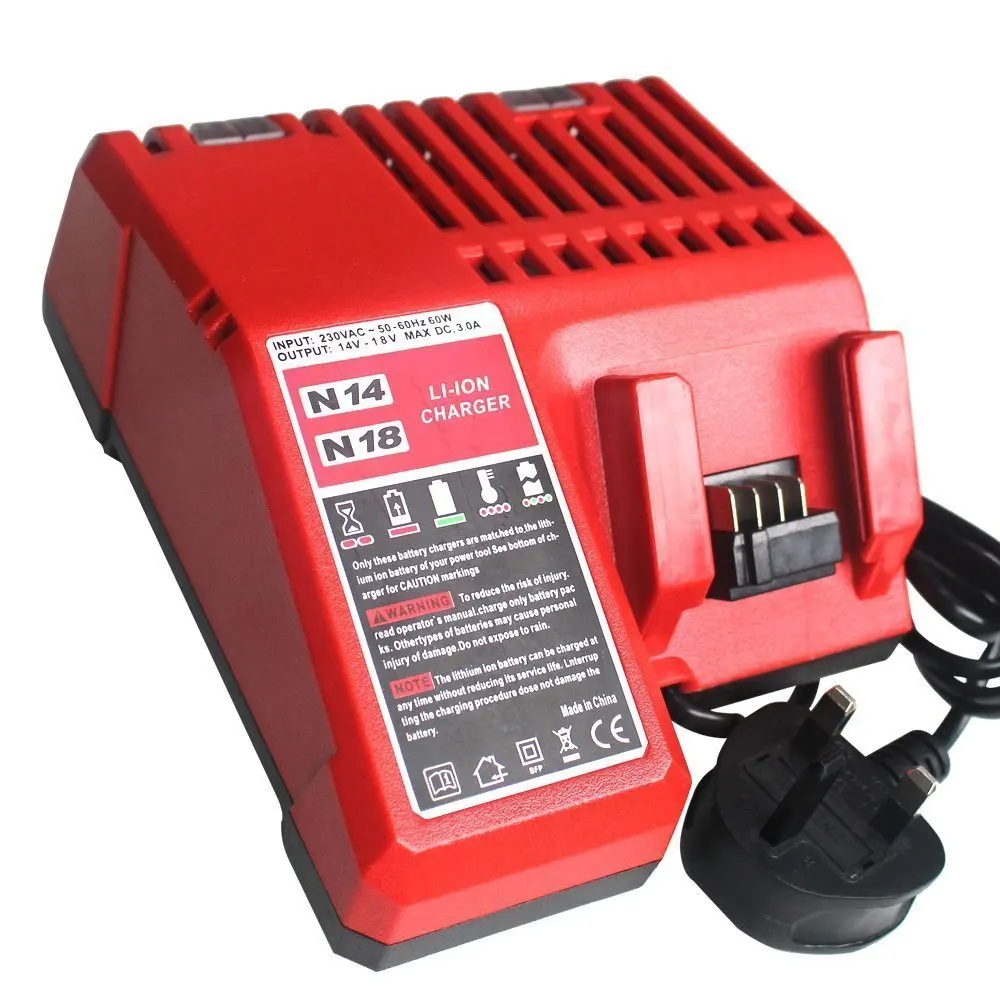 Сменное зарядное устройство M18 для Li-Ion аккумуляторов 18 в Milwaukee 48-11-1815 48-11-1820 48-11-1840