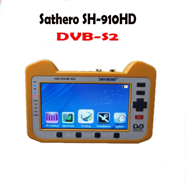 SH910 HD Sathero SH-910HD DVB-S2 цифровой спутниковый искатель метр Satfinder HD с функцией анализатора спектра в реальном времени HD Outpu