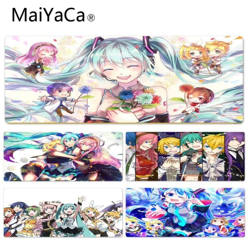 MaiYaCa 2018 новый VOCALOID большой Lockedge Мышь pad PC компьютер резиновый коврик ткань блокировки край геймер Мышь мат